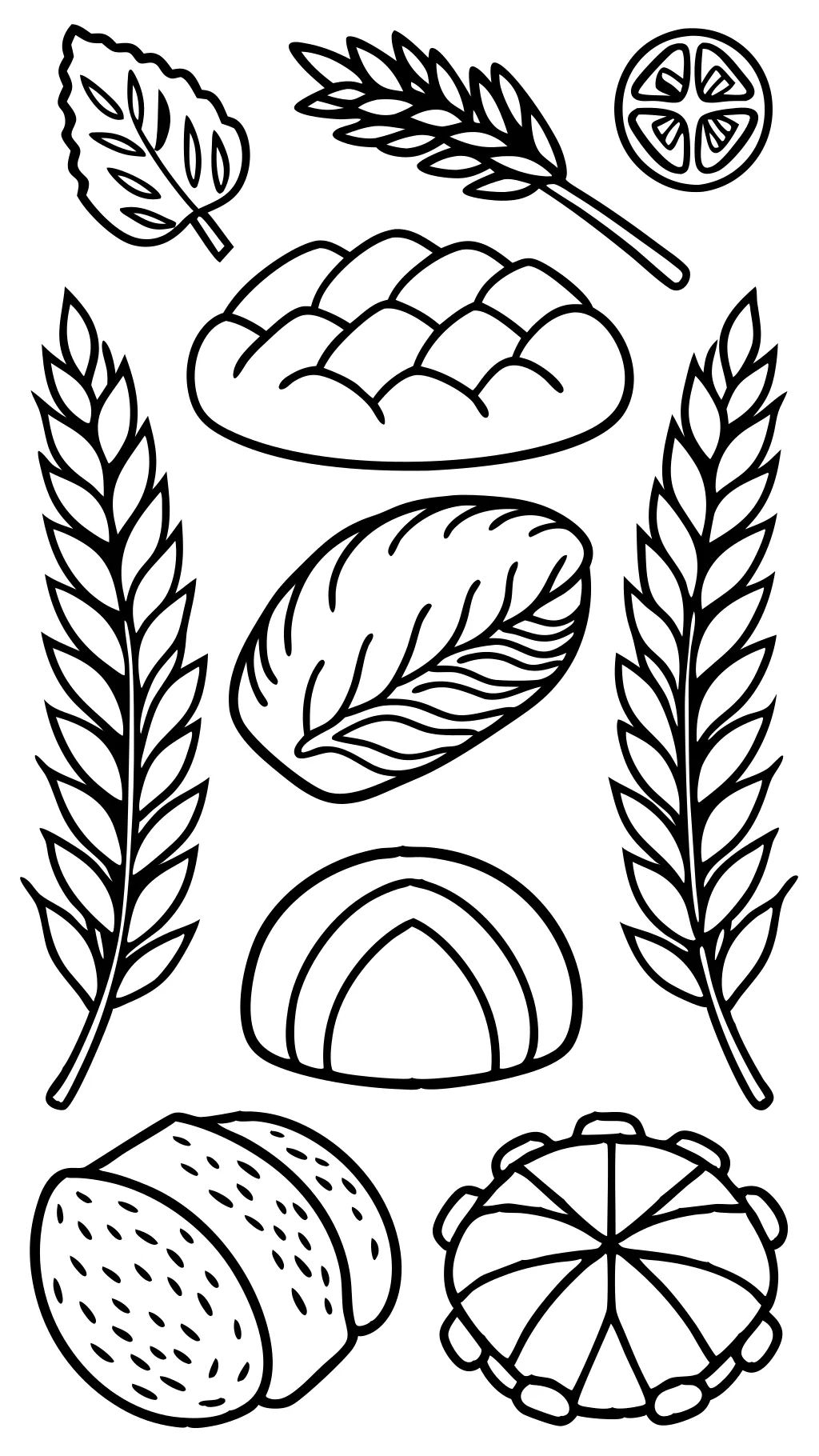 bread coloring page